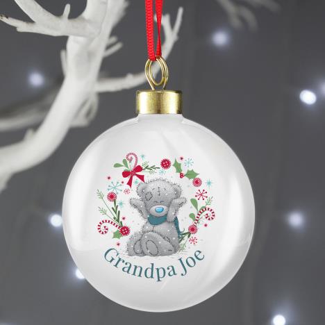 Personalised Me to You Blue Scarf Christmas Bauble Extra Image 3